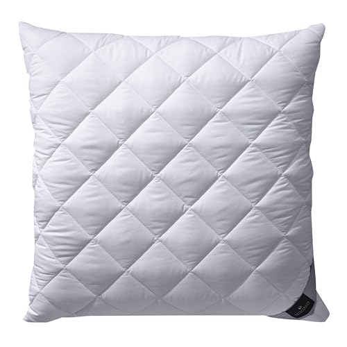 Billerbeck Kopfkissen Classic Clean - Faserkissen ca. 40 x 40 cm – Kissen mit mittlerer Stützkraft – AIRFLOCKS® Füllung, weich und kuschelig