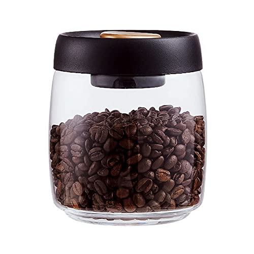 BelleLife Vorratsgläser mit Deckel Vakuumierbare Vorratsdose Kaffeedose 850ml 550ml Küche luftdicht Aufbewahrungsgläser, Gewürz-Spülmaschinenfest, aus Verstärktem Borosilikatglas