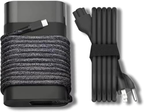 SLRIOYS Slim 65W USB C Charger Kompatibel mit HP Envy/Spectre x360 13 14 15 16 OmniBook X 7 5 EliteBook X 8 6 840 850 1040 1030 Pavilion 14 ProBook 4 G1i 445 445 Elite x2/Dragonfly Chromebook Laptop