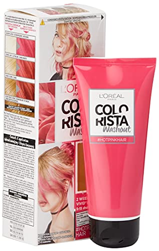 L'Oréal Paris Colorista Washout temporäre Haarfärbung, mittlere Haltbarkeit, Hotpink