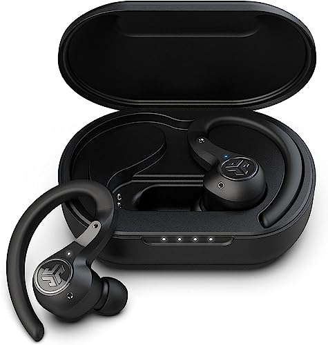 JLab Epic Air Sport ANC Bluetooth Kopfhörer Sport, In Ear Kopfhörer Kabellos mit Bügel - 70+ Std. Noise Cancelling True Wireless Sportkopfhörer mit USB-Ladebox, IP66-schweißresistent, 3 EQ-Sound