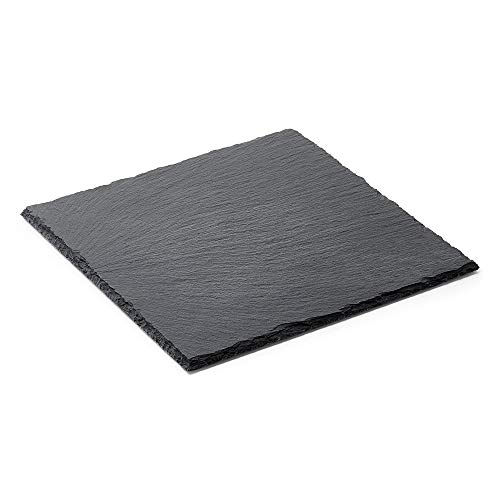 WAS Germany Naturschieferplatten 25 x 25 cm - quadratische Servierplatte aus Schiefer - 3314 250