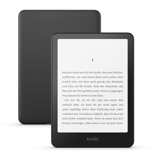 Amazon Kindle Paperwhite (16 GB) – Unser schnellster Kindle, mit neuem 7-Zoll-Display und wochenlanger Akkulaufzeit – ohne Werbung – schwarz
