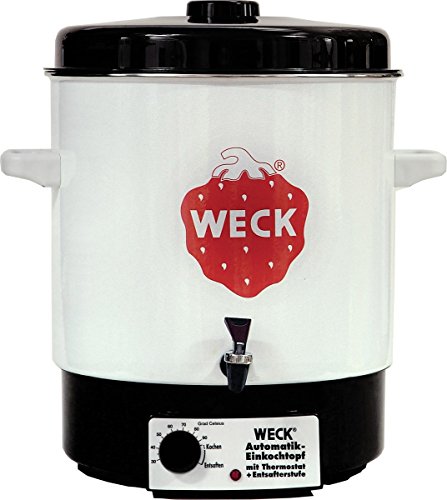 Weck Einkochautomat WAT 14A (Einkochtopf / Einwecktopf mit Auslaufhahn, Heißwasserspender, Glühweinkocher, 35 cm, 230 V, 2000 W, 29 L) 6829
