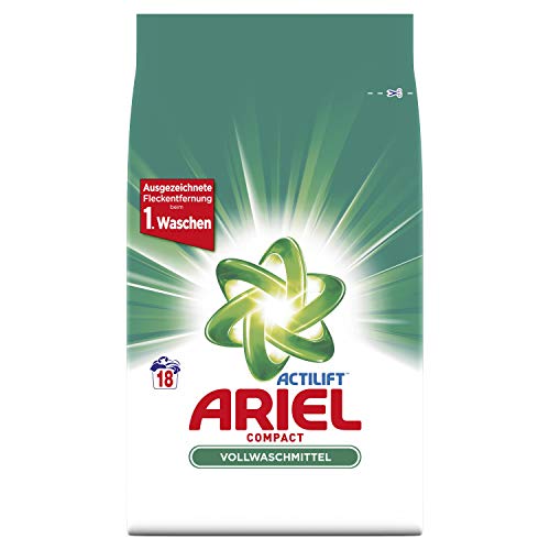 Ariel Compact Vollwaschmittel Pulver, 18 Waschladungen