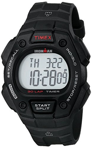 Timex Herren Ironman Classic 30 Schwarze Harz-Armbanduhr T5K822