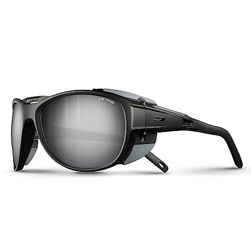 Julbo Herren Explorer 2.0 Sonnenbrille, Mattschwarz/Grau, One size