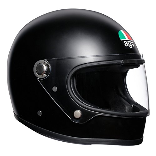 AGV X3000 ECE 22-05 Solid Motorrad Integralhelm ECE 22-05 Legends, Vintage Retro, Matt Schwarz, ML