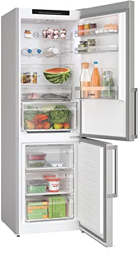 Bosch KGN36VICT Serie 4 Kühl-Gefrier-Kombination, 186 x 60 cm, 218 L Kühlen + 103 L Gefrieren, NoFrost nie wieder abtauen, VitaFresh XXL längere Frische, LED-Beleuchtung gleichmäßige Ausleuchtung