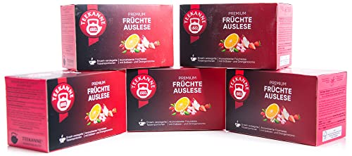 Teekanne Premium Fruit Selection, 5er Pack (5 x 20 Teebeutel), 5 x 60 g