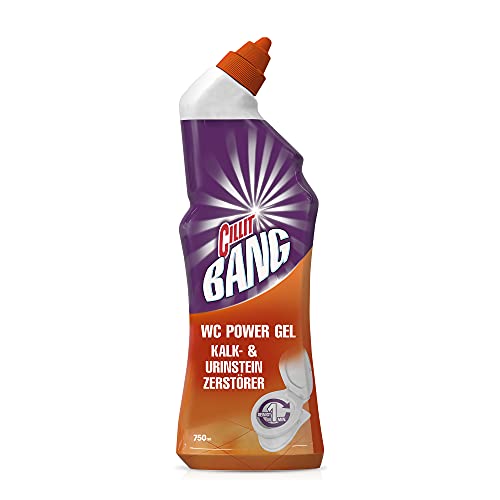 CILLIT BANG WC-Power Gel Kalk- & Urinstein Zerstörer – Kraftvoller WC-Reiniger – 1 x 750 ml