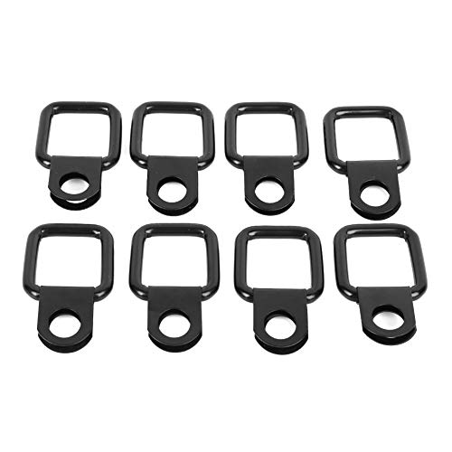 Jenngaoo 8 Stück Robuste D Ring Spannanker, Cargo Zurrringe Haken Zurring Aufbauring für Anhänger LKW PKW Trucks Vans Boot Seil Ladungssicherung