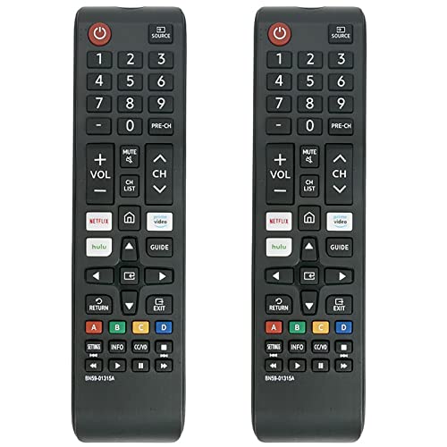 Nicoone 2 Stück BN59-01315A Ersatz Fernbedienungen für Samsung 4K Crystal UHD 6/7/8/9/TU-7000 Serie Smart TV(BN59-01315J/BN59-01315E)