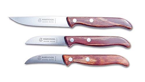 Marsvogel Küchenmesser 3er Set - Holz