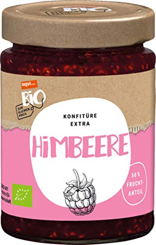 tegut... Bio zum kleinen Preis Himbeer Konfitüre extra, 330 g