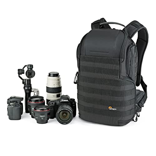 Lowepro ProTactic 350 AW II Modularer Rucksack mit recycelten Materialien, Kameratasche für Profis, Einsteckfach für Macbook Laptop bis zu 13 Zoll für Profi-Kameras und Drohnen, LP37176-GRL