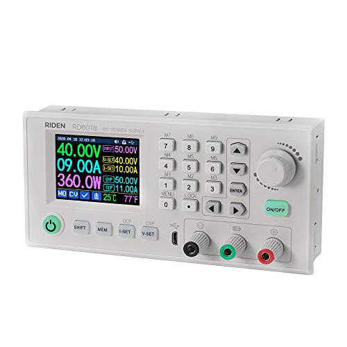 VISLONE Laboratory power supplies RD6018 18A constant voltage and constant current DC supply module keyboard PC software control voltage meter (USB version)