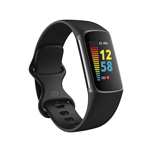 Fitbit Charge 5 by Google, Gesundheits- und Fitness Tracker Damen / Herren, bis zu 7 Tage Akkulaufzeit, Tagesform-Index, 20+ Trainningsmodi, EKG-Funktion & Stressmanagement, Fitnessuhr, Android / iOS