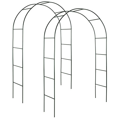 TecTake Rosenbogen Torbogen Rankhilfe Spalier | Metall | -Diverse Mengen- (2 Stück | Nr. 402660)