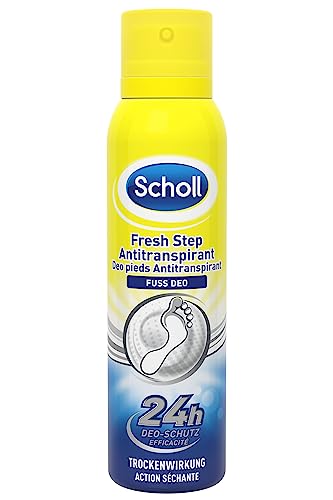 Scholl Fresh Step Schuhspray, mildes Fußdeo mit lang anhaltender Wirkung gegen unangenehme Gerüche, (1 x 150 ml)