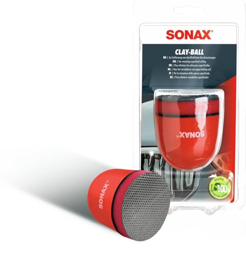 SONAX Clay-Ball (1 Stück) Problemlöser gegen hartnäckige Verschmutzungen auf Lack und Glas | Art-Nr. 04197000