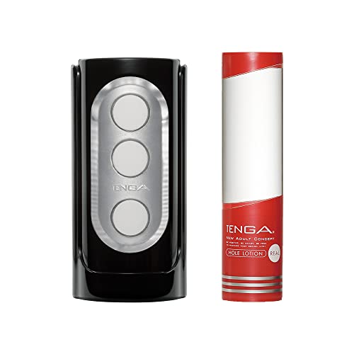 TENGA FLIP HOLE BLACK + HOLE LOTION REAL BUNDLE