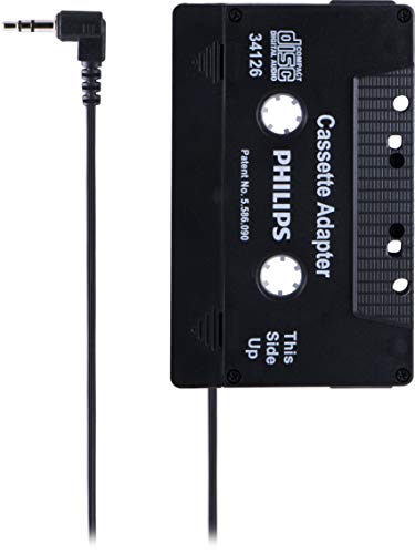 Philips SJM2300H/27 Kassettenadapter, 3,5 mm (1/8 Zoll), Schwarz