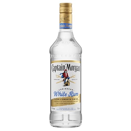 Captain Morgan White | Blended Rum | Karibischer Geschmack | Ideale Grundlage für jegliche Cocktails | 37,5% vol | 700ml Einzelflasche |