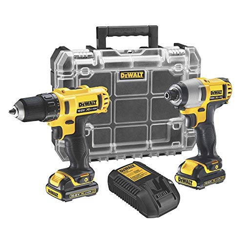 DeWalt DCK211C2T 10,8 Volt, DCD710, Akku-Schlagschrauber DCF815, TSTAK-Box V, inkl. 2x 1.3 Ah Li-Ion XR