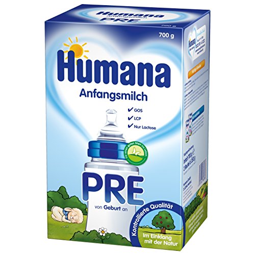Humana Anfangsmilch Pre mit LCP und GOS, 1er Pack (1 x 700 g)