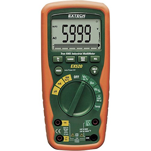 Extech EX520 Hand-Multimeter digital Wasserdicht (IP67) CAT III 1000 V, CAT IV 600V Anzeige (Counts)