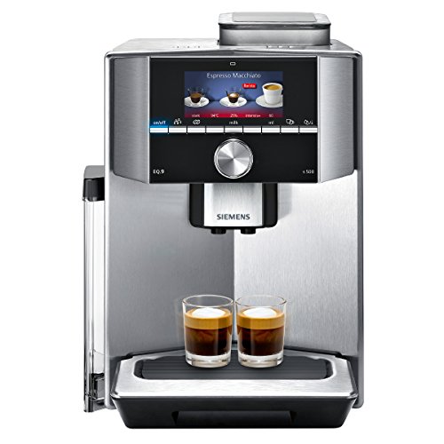 Siemens TI915531DE EQ.9 s500 Kaffeevollautomat (1500 Watt, maximales Aroma, vollautomatische Dampfreinigung, Baristamodus, sehr leise, iAroma) 2,3L, edelstahl