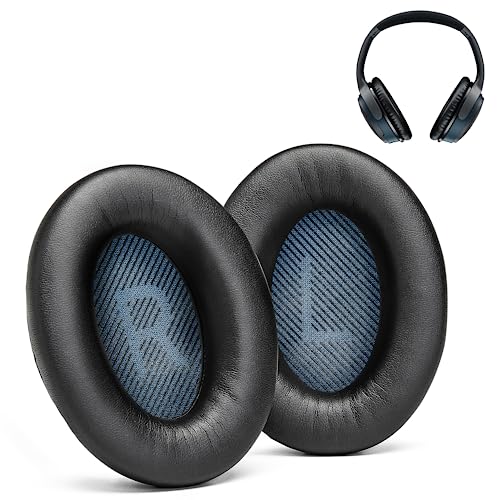 Ersatz-Ohrpolster für Bose SoundLink Around-Ear 2 Kopfhörer - Mit 'L und R' Schriftzug und der richtigen Farbe und Form Scrims (SLAE2, Schwarz)