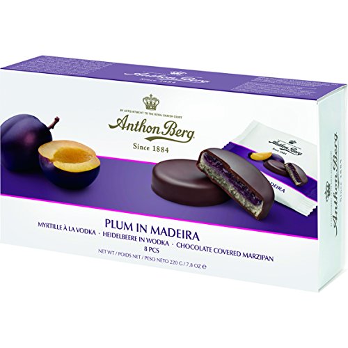 Anthon Berg Frucht in Marzipan 'Plum in Madeira', Pack (1 x 220 g)