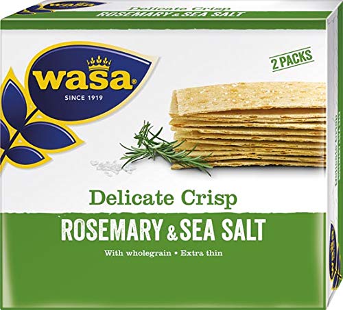 Wasa Delicate Crisp Rosmarin & Salz, Knäckebrot - 10x 190 g