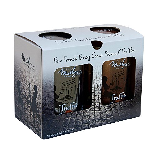 2x500g Chocolat Mathez Fine French Cocao Powdered Chocolate Truffles Fantaisie