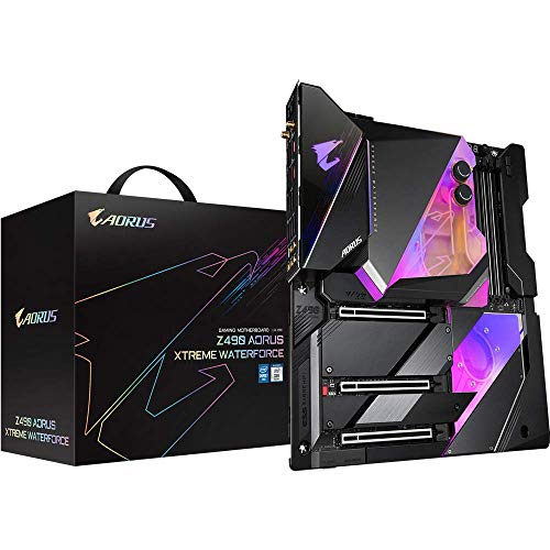 Karte Mere Gigabyte Z490 Aorus Xtreme Waterforce, Schwarz