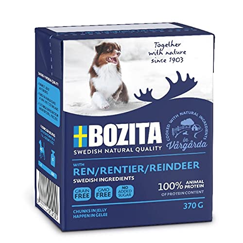 Bozita Naturals HiG Rentier 370g Tetra Pack Hunde Nassfutter