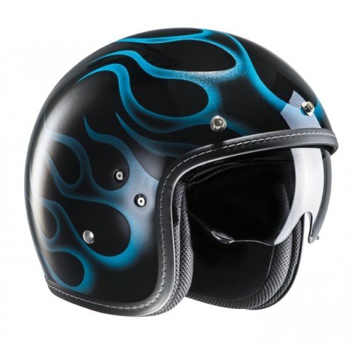 HJC Motorradhelm FG-70s Aries MC2, Schwarz/Blau, Größe M