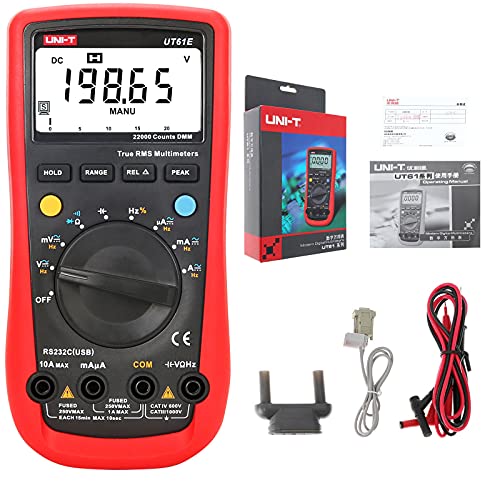 UNI-T UT61E Digital Multimeter Wahr RMS Gipfel Meter PC Verbinden AC DC Stromspannung Relativer Modus 22000 Zählungen Daten Halt Auto Angebot