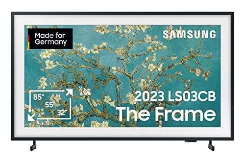 Samsung QLED 4K The Frame 32 Zoll Fernseher (GQ32LS03CBUXZG, Deutsches Modell), mattes Display, austauschbare Rahmen, Art Mode, Smart TV [2023]