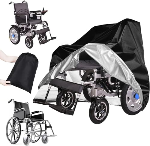 Rollstuhl Abdeckung für Sunrise Medical RGK Tiga 2013-2023 2024 2025 2026+, 210D Oxford Wetterfeste Schutzhülle, UV Rollstühle Schutzhaube mit Aufbewahrungstasche