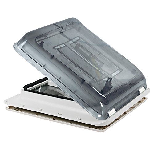 Fiamma Turbo Vent Crystal Kurbeldachhaube Polar Control mit Thermostat 40 x 40 für Wohnwagen oder Wohnmobil