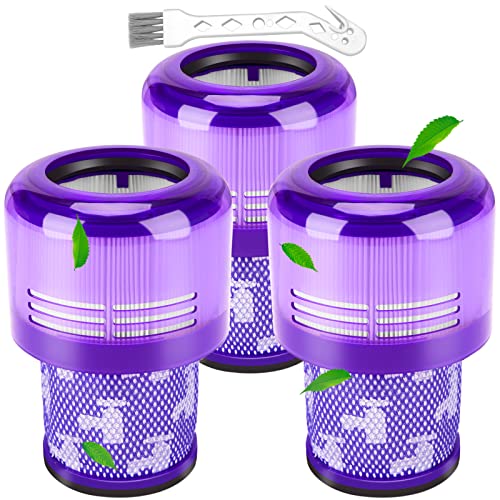 Filter für Dyson V11, 3 Pack Vakuumfilter Ersatz für Dyson V11 V15 SV14 SV17 SV22 Detect Animal Absolute Extra Pro Torque Drive Akku Staubsauger, Ersetzen Sie # 970013-02(V11)