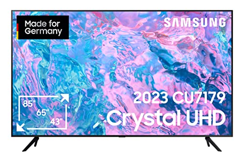 Samsung Crystal UHD CU7179 55 Zoll Fernseher (GU55CU7179UXZG, Deutsches Modell), PurColor, Crystal Prozessor 4K, Motion Xcelerator, Smart TV [2023]