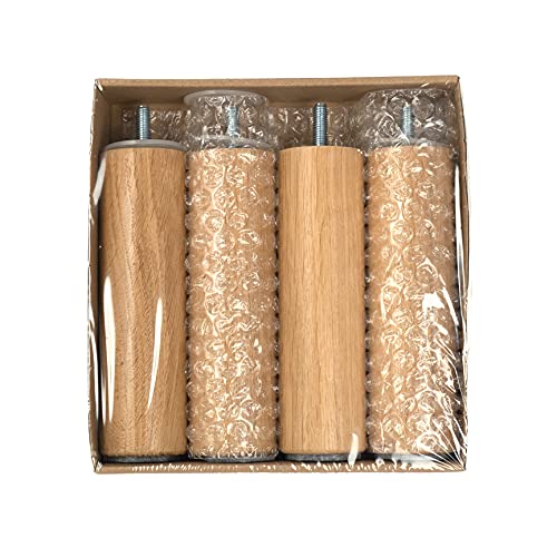 Ikea Landskrona 702.923.97 Beine für Sofa, Holz, 15 cm, 4 Stück, Braun