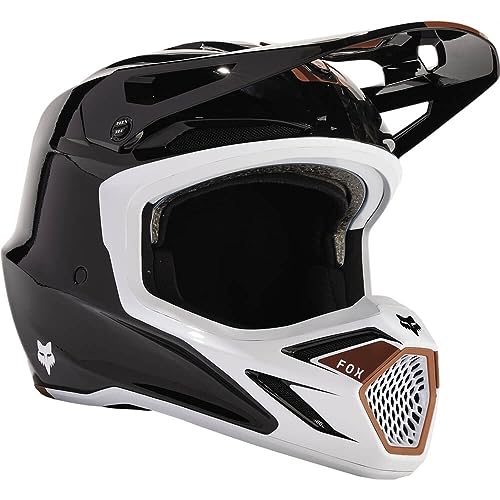 Fox Racing V3 Rs Helmet, Schwarz/Braun/weiß, M