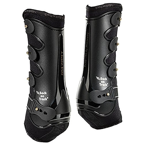 Back on Track Royal Work Boots Dressurgamaschen Hindleg NEU (L/Full, schwarz), schwarz