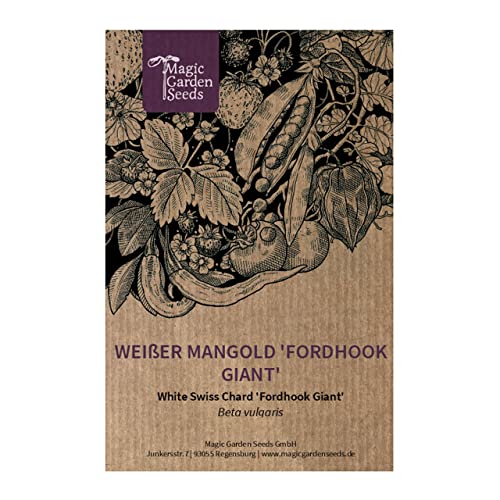 Weißer Mangold 'Fordhook Giant' (Beta vulgaris) 100 Samen Krautstiel Beißkohl Römischer Kohl