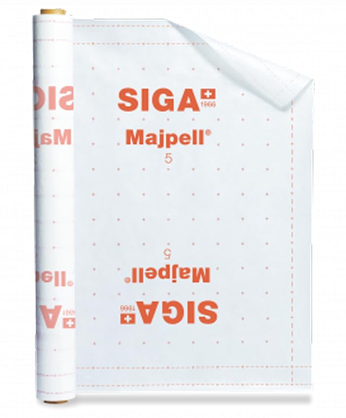 Siga Majpell 5 1,5m x 50m (75m²) Dampfsperre Dampfbremse Unterdeckbahn Dachsanierung Dämmung Dachdämmung Zwischensparren